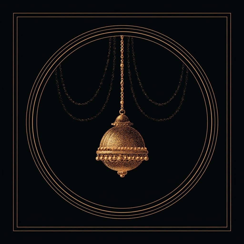 Jyeshtha — A circular amulet or umbrella