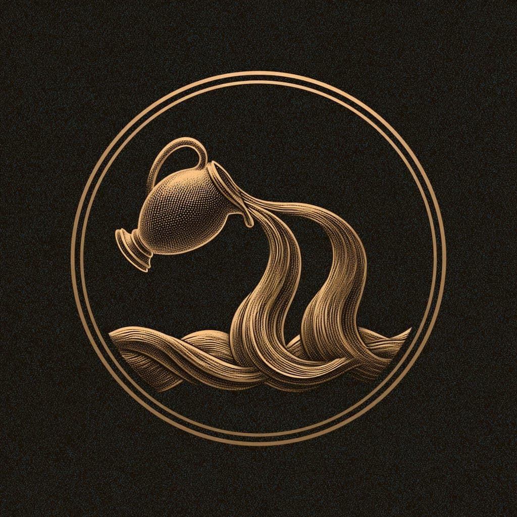 Aquarius — sign emblem